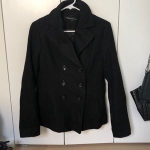 Like new Kenneth Cole Black Peacoat